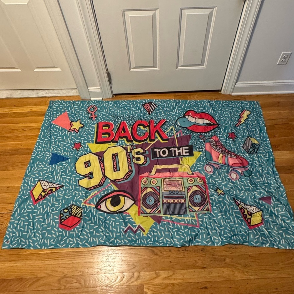 Colorful 90s Themed Banner